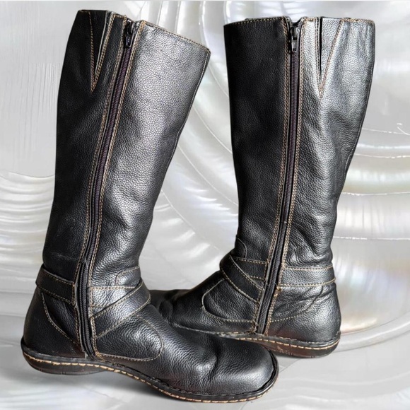 BOC Black Leather Boots - Picture 5 of 7